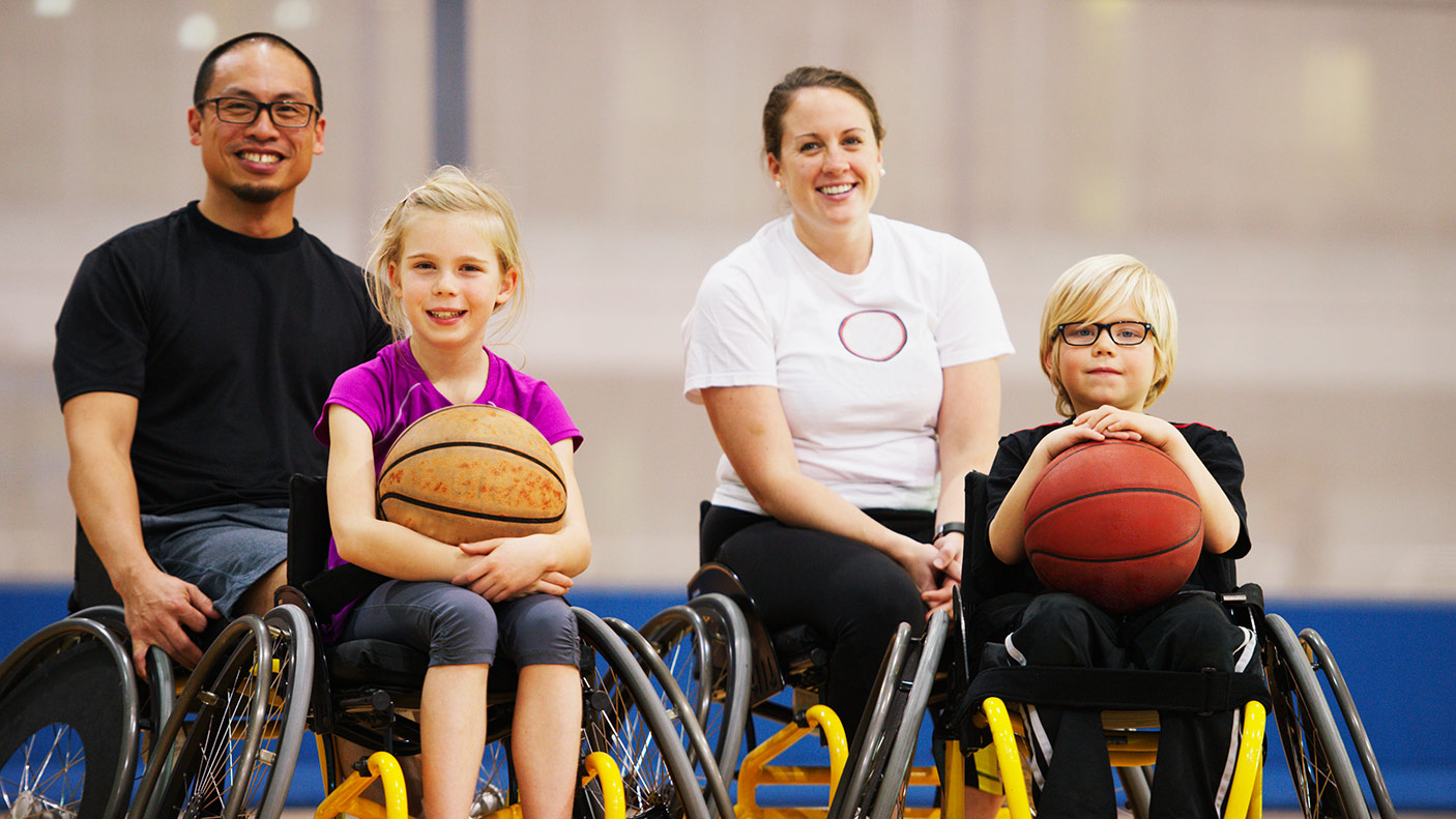 Wheelchair basketball participants