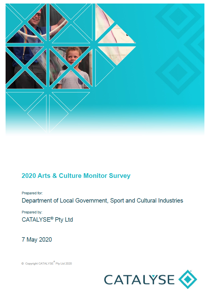 Arts and Culture Monitor 2020 Survey Report
