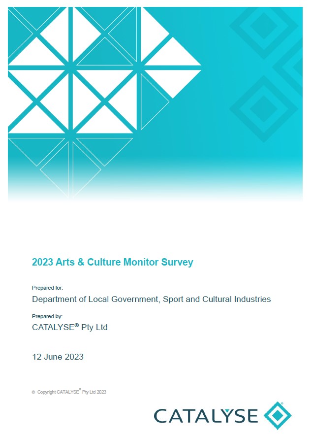 A screenshot of the cover of the survey report