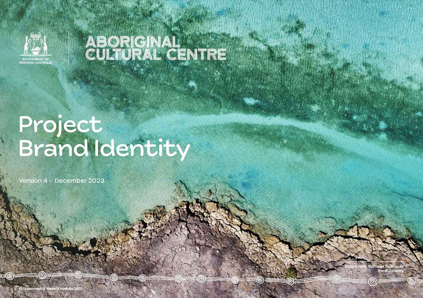 Cover image of the Aboriginal Cultural Centre project brand identity document