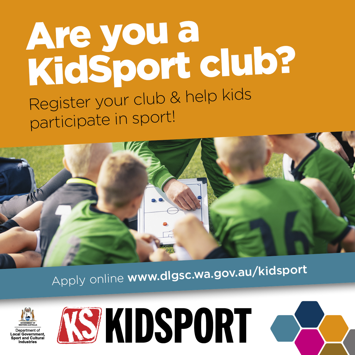 KidSport website image Apply to be a KidSport club today