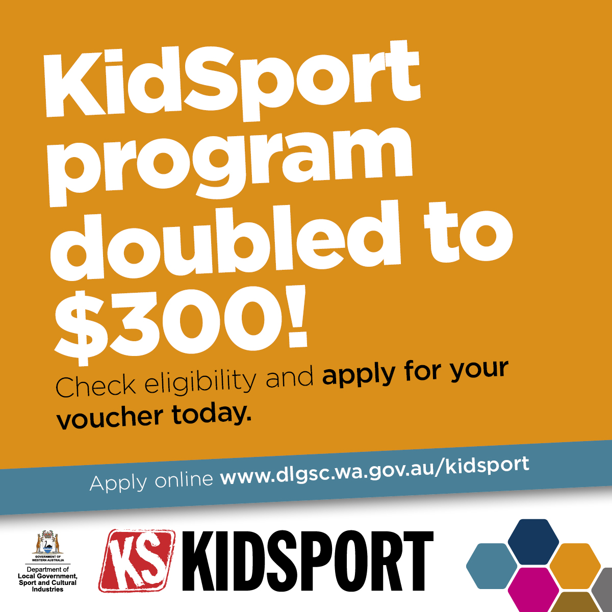 KidSport doubled to $300