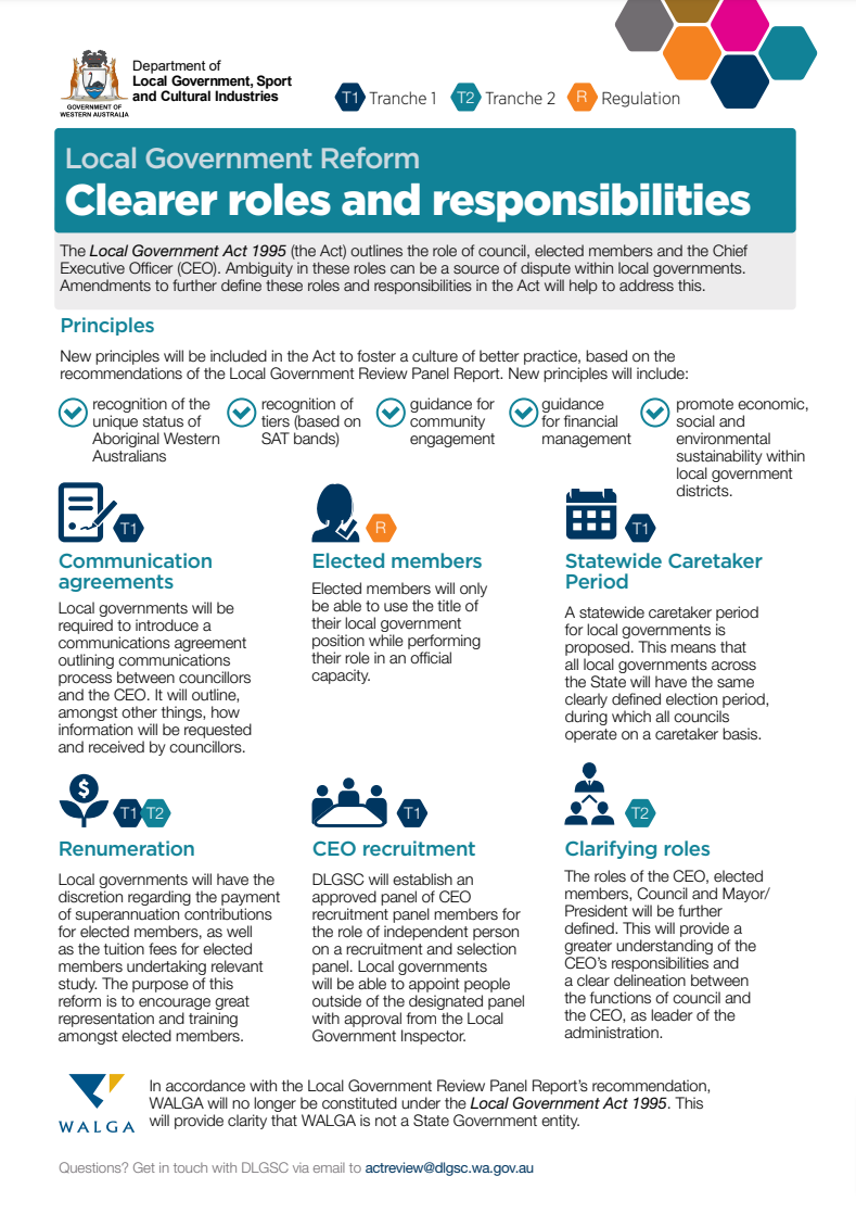 Clearer Roles and Responsibilities factsheet