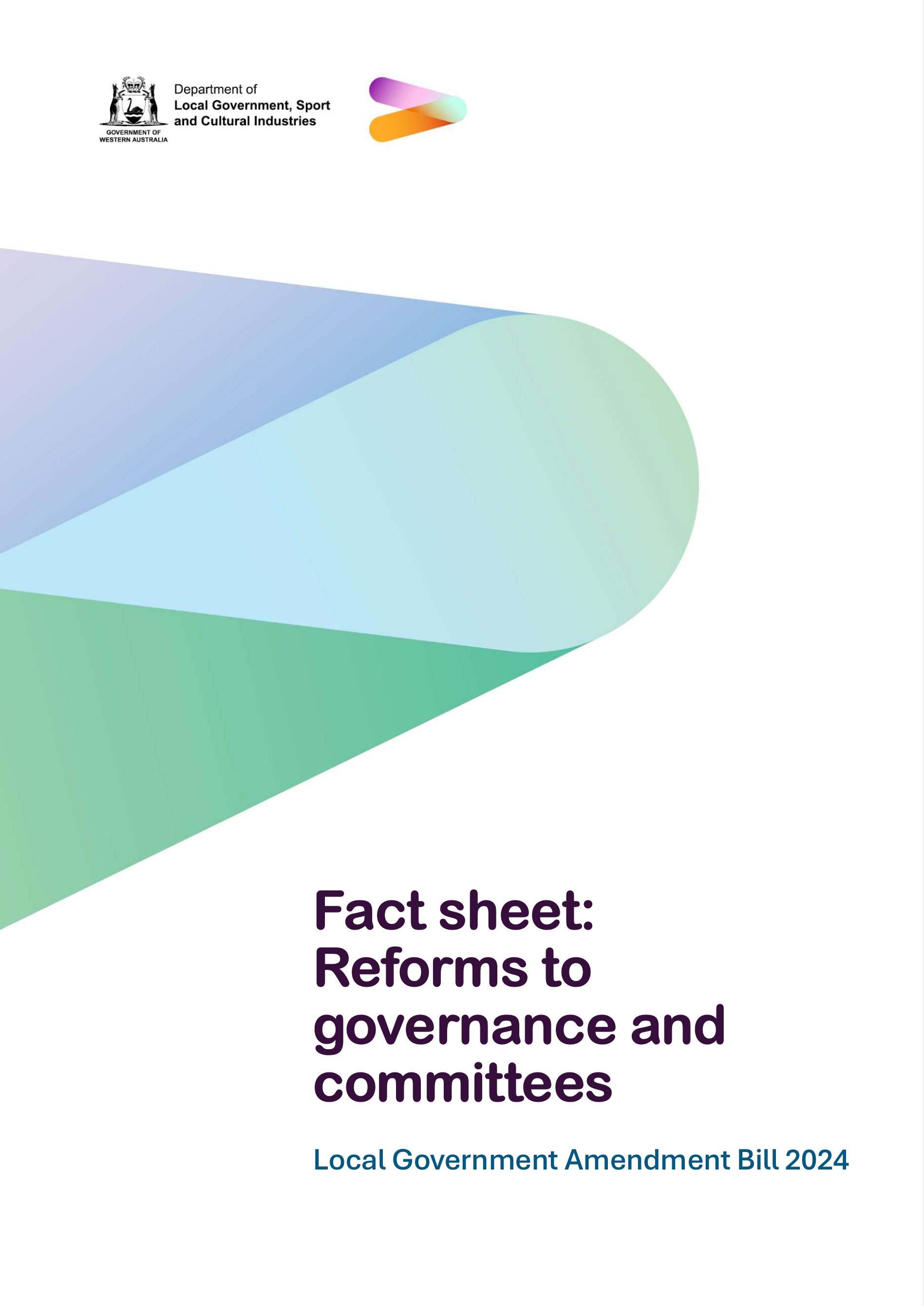 Fact sheet cover - reforms to governance and committees