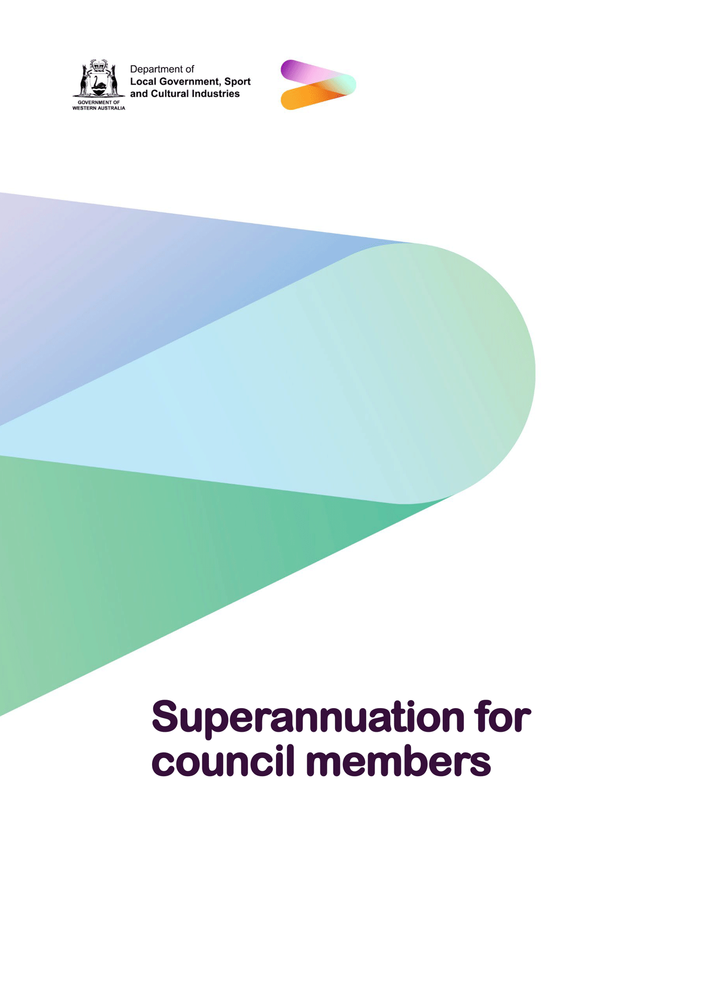 Fact sheet cover with text: Superannuation for council members