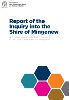 Report cover:  Report of the  Inquiry into the  Shire of Mingenew