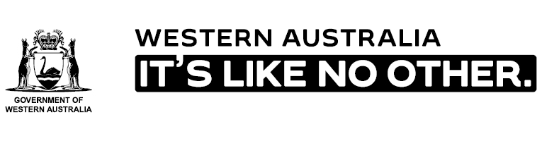 Western Australia is like no other mono black logo version