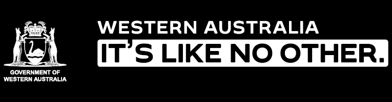 Western Australia is like no other mono white transparent logo version