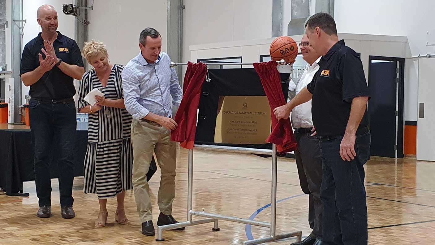 A commemorative plaque was unveiled by Premier McGowan and Minister Templeman at the stadium today, marking the successful completion of this significant community infrastructure project.