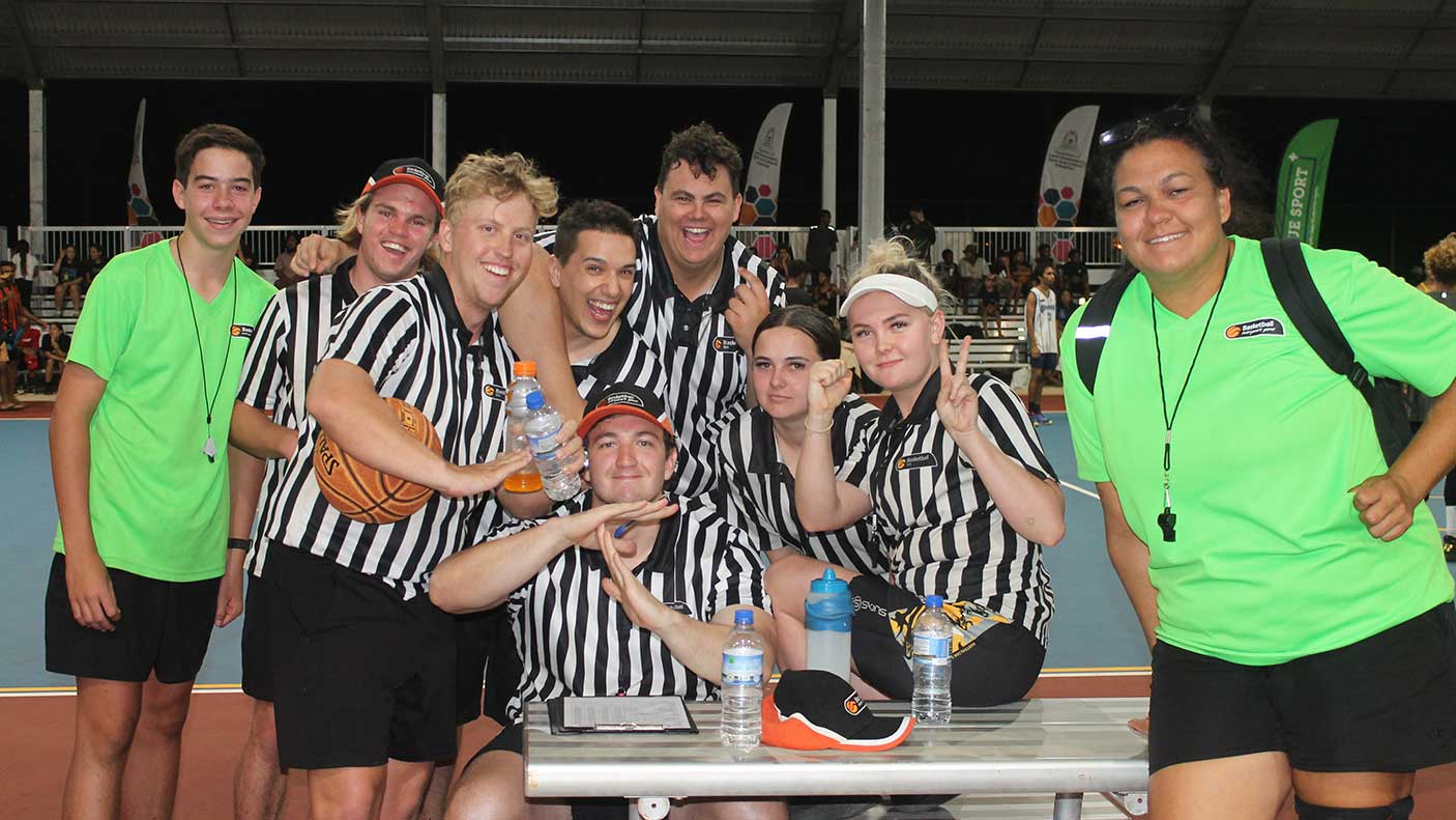 Referees at the Broome Basketball Carnival, 9,10, 11 Oct 2020