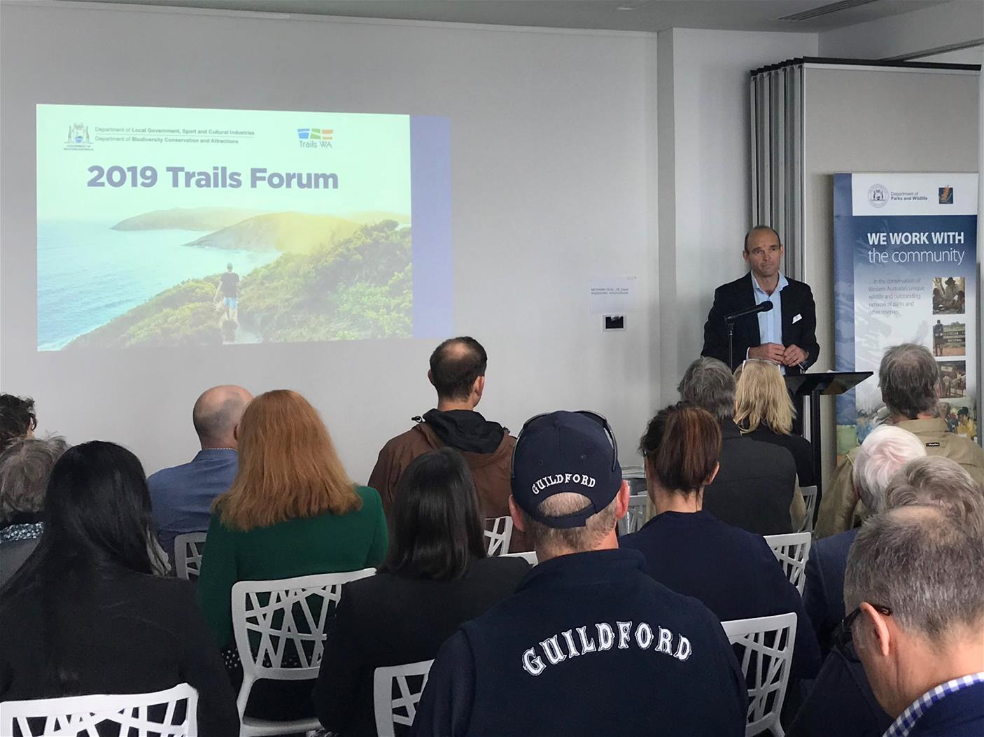 Tim Swart at the 2019 Trails Forum