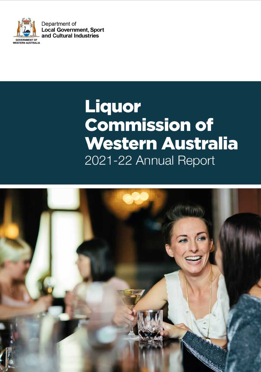 Liquor Commission of Western Australia 2021-22 Annual Report cover