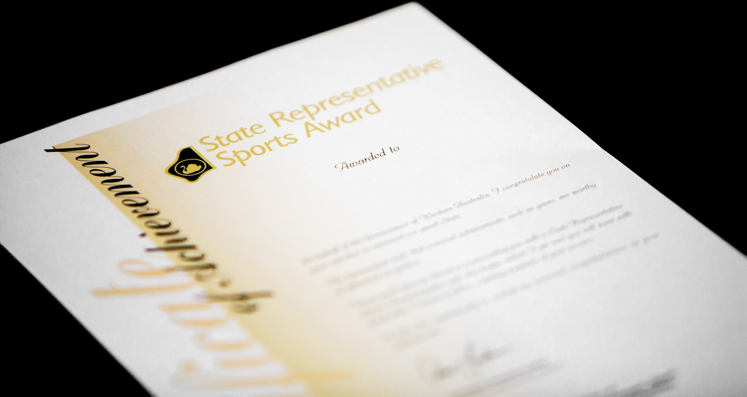 A close up photo of the State Representative Certificate