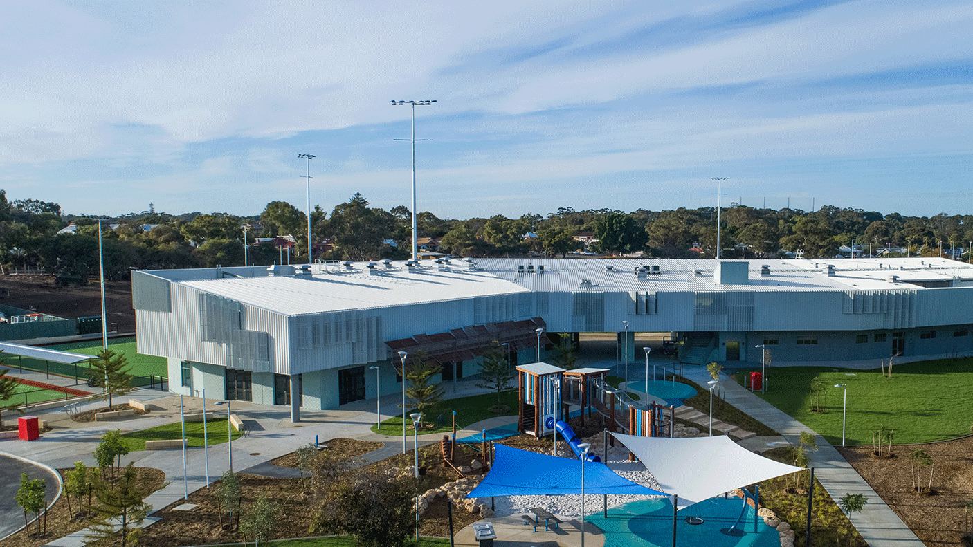 A view of the redeveloped East Fremantle Oval