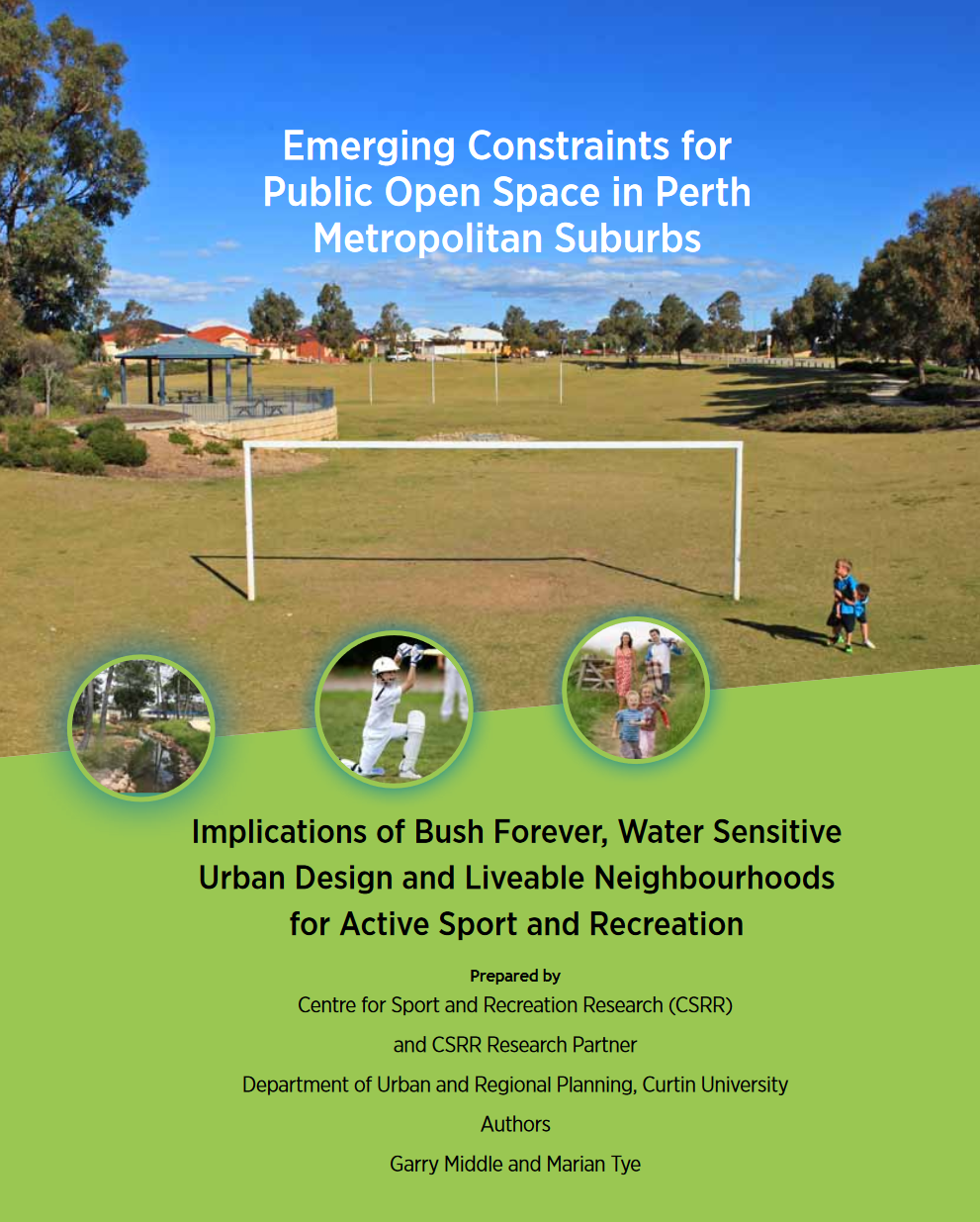 Emerging Constraints for Public Open Space in Perth Metropolitan Suburbs cover