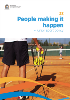 People making it happen  Junior sport policy cover