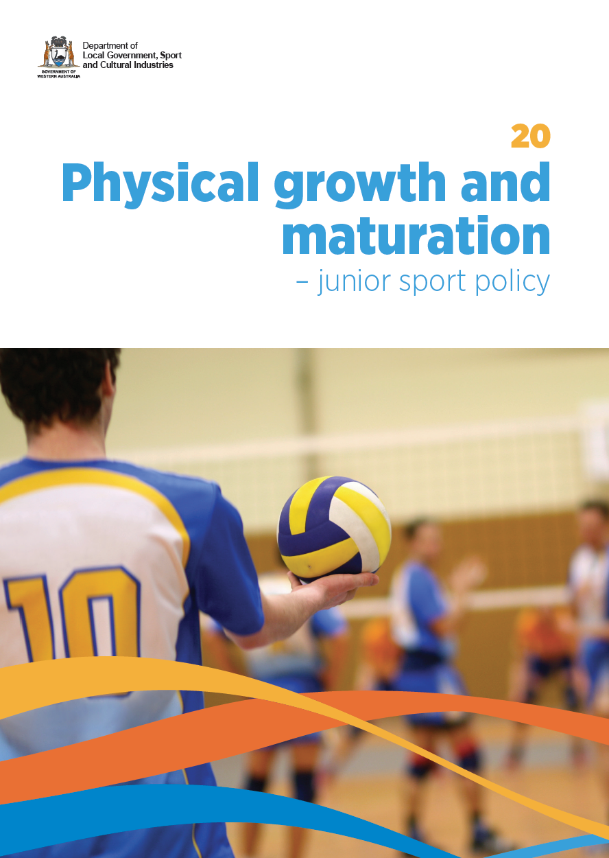 Physical growth and maturation  Junior sport policy cover