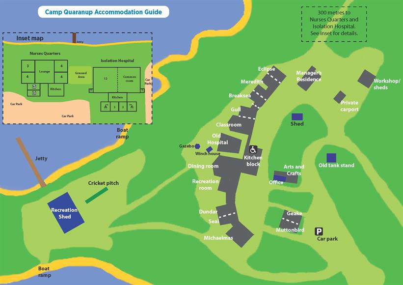 Camp Quaranup map