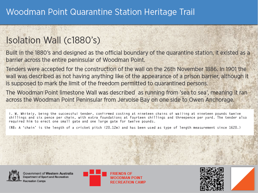 Woodman Point Heritage Signs isolation wall