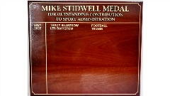 Mike Stidwell Medal honour board 2021 and 2022