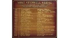 Mike Stidwell Medal honour board 2000 to 2020