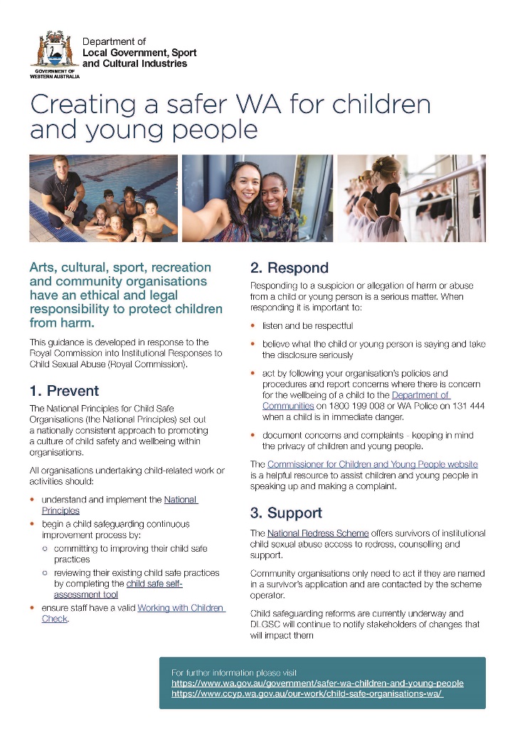 Creating a safer WA for children and young people